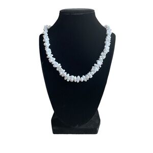 Trifari White Faux Shell Necklace